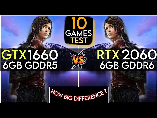 GTX 1660 vs RTX 2060 | Test In 10 Games | How Big Difference  ?