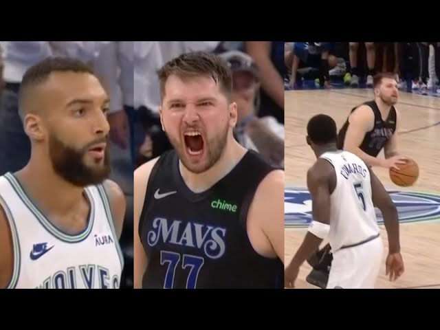 LUKA YELLS TO RUDY GOBERT & ANT "GO HOME B*TCH!" AFTER GAME WINNER! INCREDIBLE FINISH!