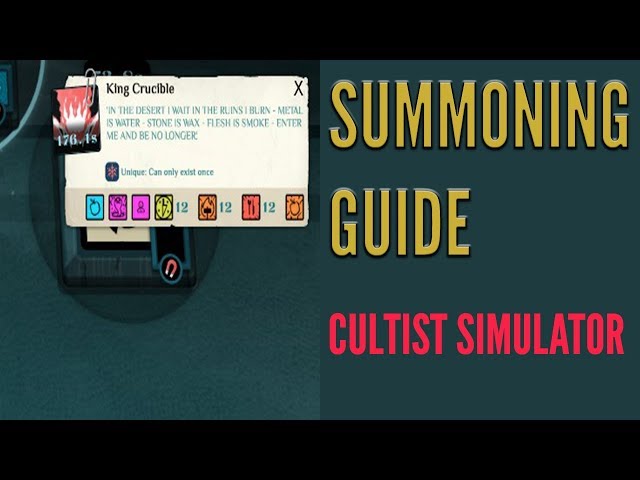 Summoning Secrets -- How to Perform Rites in Cultist Simulator