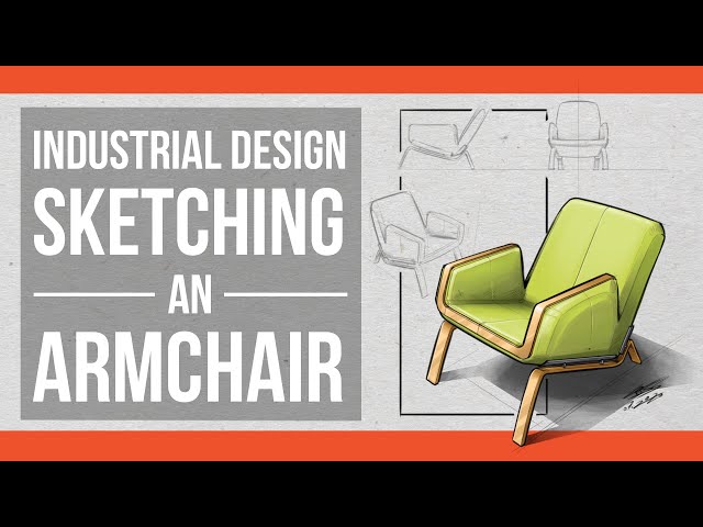Iindustrial Design Sektching: How to draw an armchair