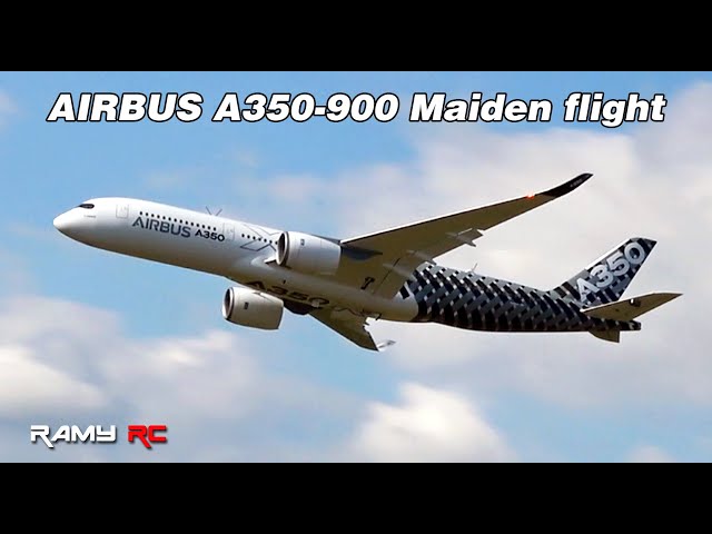 GIANT RC AIRBUS A350 XWB MAIDEN FLIGHT