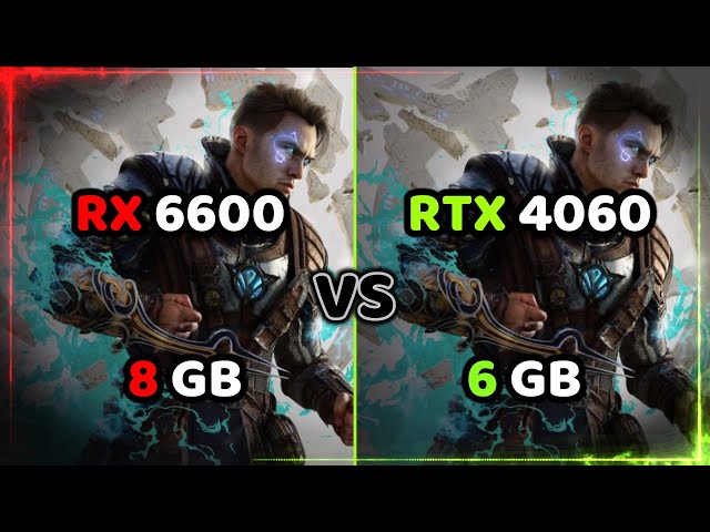 RX 6600 vs RTX 4060 - Test in Top 10 Games - 2023