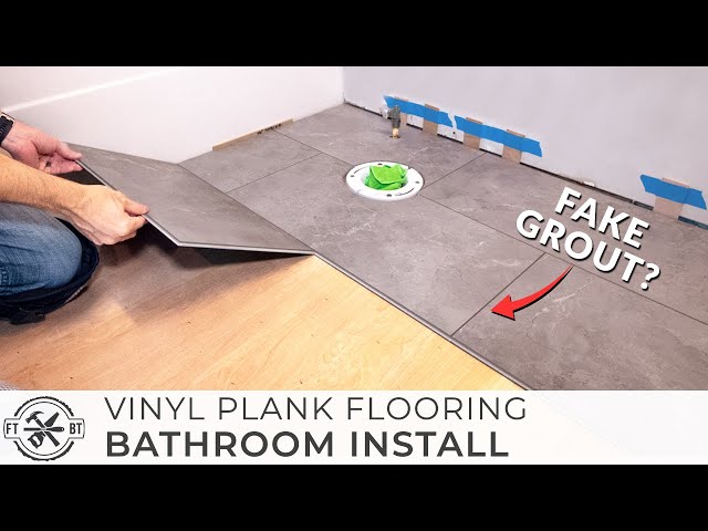 How to Install Vinyl Plank Flooring in a BATHROOM 🚽