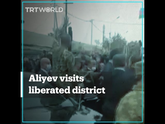 Azerbaijan’s Aliyev visits recently-liberated Fuzuli