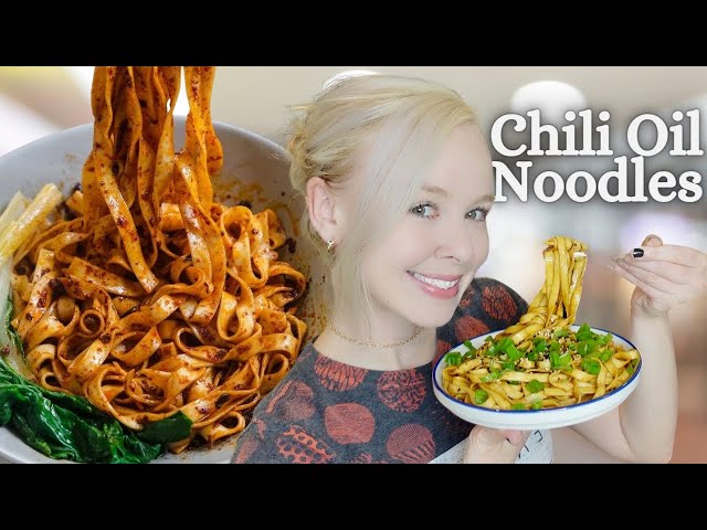 Quick Garlic Chili Oil Noodles | Cook & Eat With Me