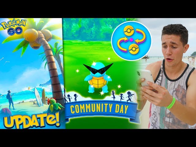THE SUMMER UPDATE (TRADING) in Pokémon GO! + SQUIRTLE SQUAD COMMUNITY DAY!
