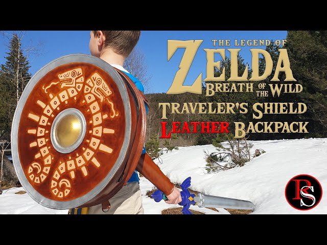 DIY Zelda BOTW Traveler's Shield Leather Backpack - Full Tutorial