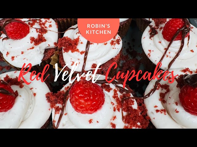 Red Velvet Cupcakes #robinskitchen #redvelevet #cupcakes