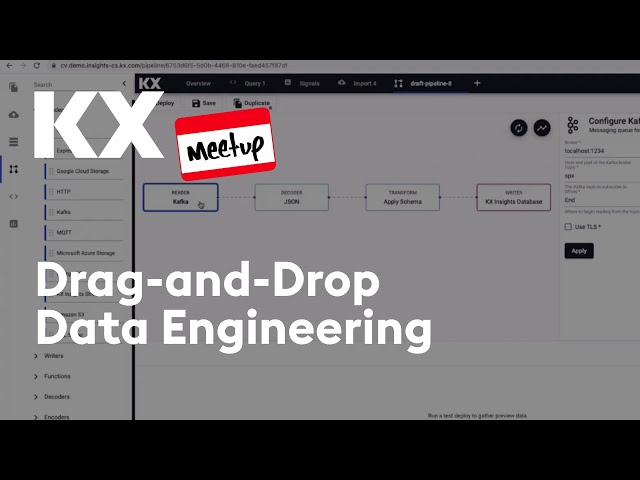 KX Meetup | Visual Data Engineering with kdb Insights Enterprise