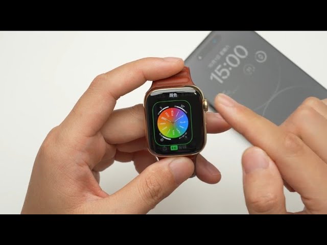 Apple Watch Series 8 stainless steel gold version unboxing