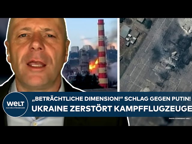 PUTINS KRIEG: "Eine beträchtliche Dimension!" Heftige Krim-Attacken! Ukraine zerstört Kampfflugzeuge