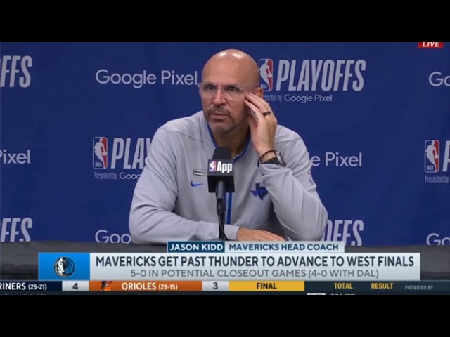 Kyrie is best PG in NBA | Jason Kidd gives Irving credit for 14 0 run in Mavs def Thunder 117 116