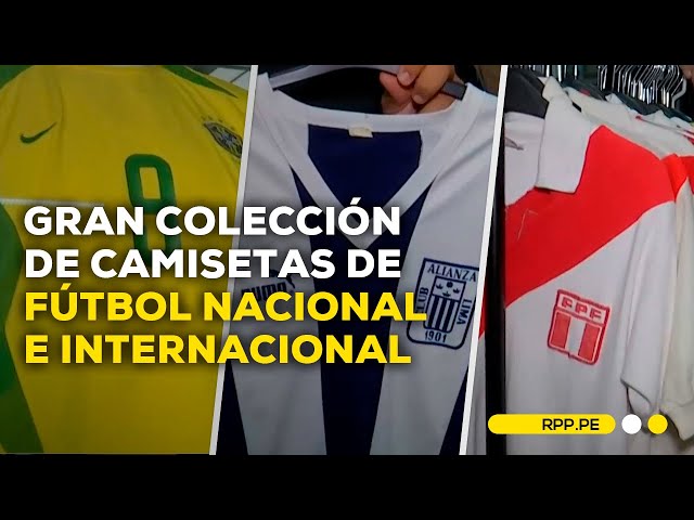 Gran colección de camisetas de fútbol usadas por la Selección Peruana y otros jugadores mundiales