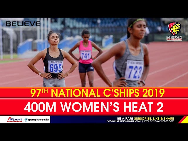 400 m women Heat 2   97th National Athletics Championship 2019 - Nadeesha Ramanayaka