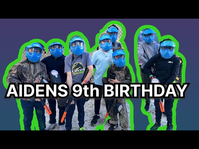 Aiden’s 9th Birthday Party: Paintball!