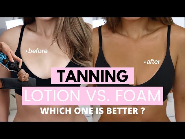 SELF TAN LOTION VS. FOAM | Which One Is Better For Your Skin ??
