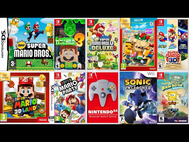 Nintendo Gaming Challenge: Mario Party, Super Mario Bros U Deluxe, Luigi's Mansion 3 vs Lego Mario