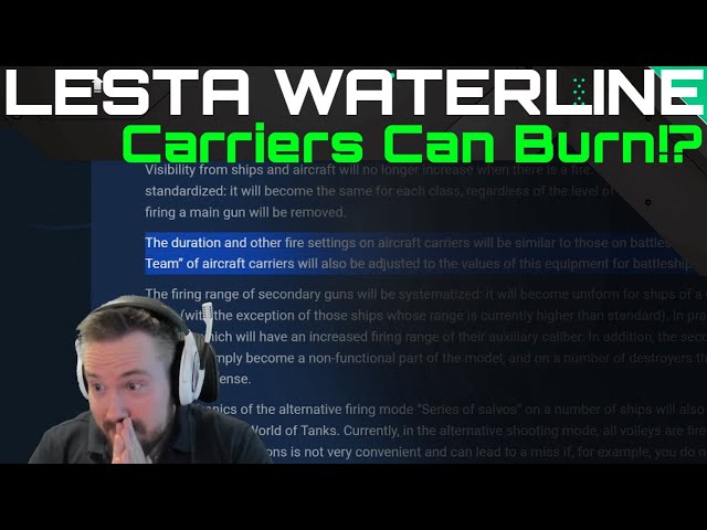 Lesta Waterline - Carriers Can Burn!?