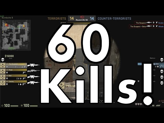 CHEATER goes all out to bring team back! CS:GO OVERWATCH!