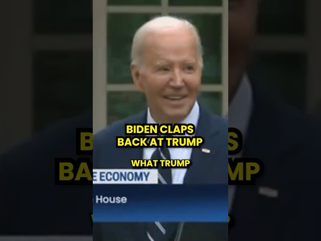 Biden Quickly CLAPS BACK at Trump During Press Conference