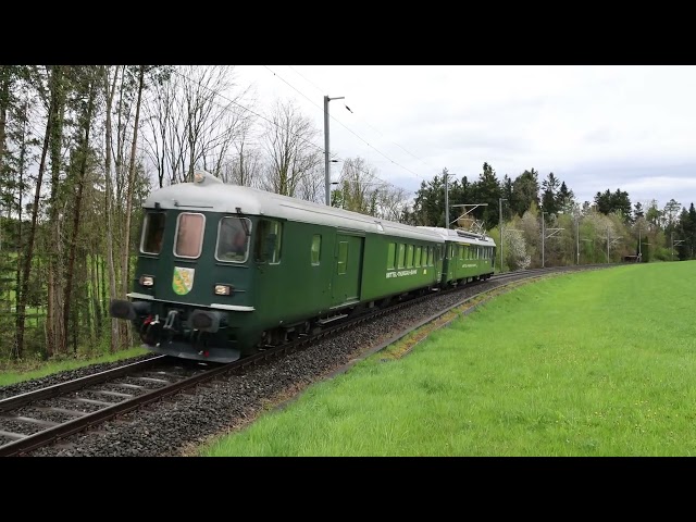 MThB Historic, Osterhasen Express mit Thurgauer Zug/SBB Schul-und Erlebniszug mit Ae 6/6, 01.04.2024