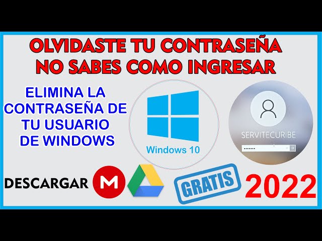 Eliminar contraseña de Windows 10, 8.1, 7, Quitar Contraseña de inicio sesión de windows / 2022