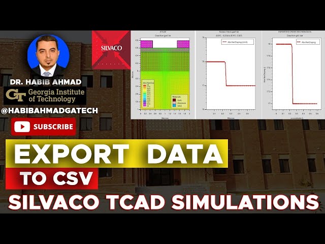 Exporting Cutline in Tonyplots to CSV: Silvaco TCAD Tutorial 📊💻