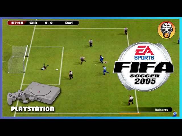 FIFA Soccer 2005 - Sony Playstation gameplay on Mister FPGA