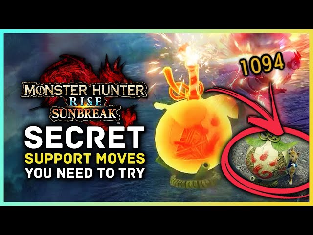 Monster Hunter Rise Sunbreak - AWESOME Secret Support Moves You Need to Try!