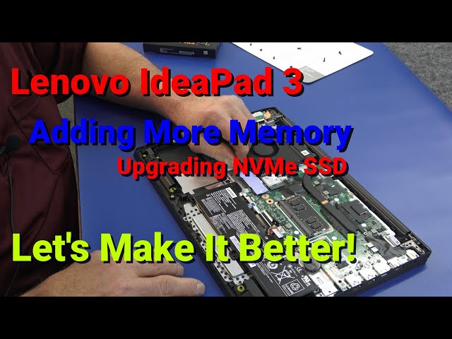 How To Upgrade SSD & Memory Lenovo Ideapad 3 15.6 Laptop.