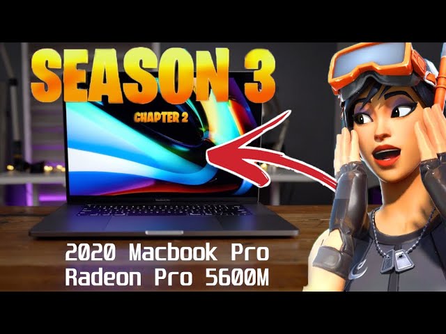 2021 16 inch macbook pro | Radeon pro 5600m - Fortnite FPS Test.