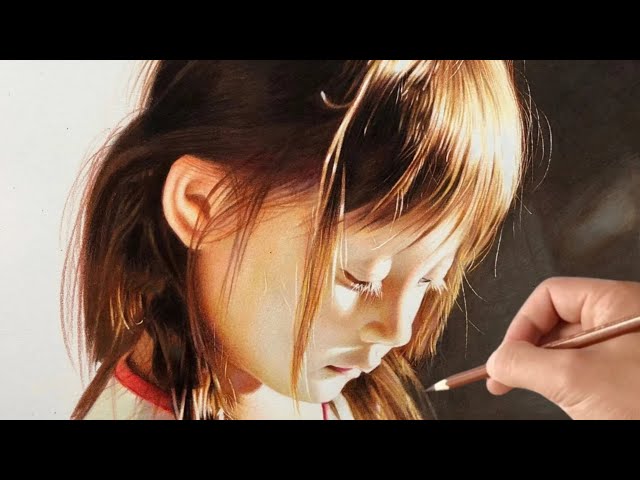 Drawing a Cute Girl ∥ Realistic Colored Pencil Speed Drawing