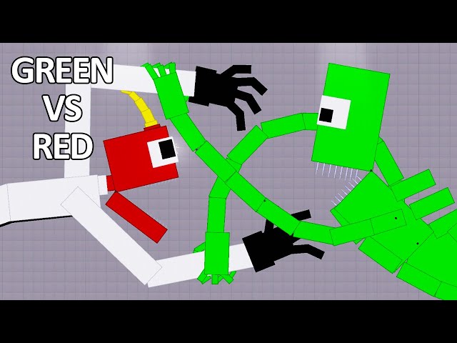 GREEN VS RED MUTANT Who Is Winner? - Roblox Rainbow Friends - People Playground