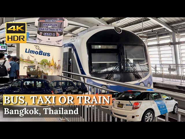 [BANGKOK] Just Arrive Bangkok? Travel Guide For Getting to Downtown"Bus, Taxi or Airport link?"(SUB)
