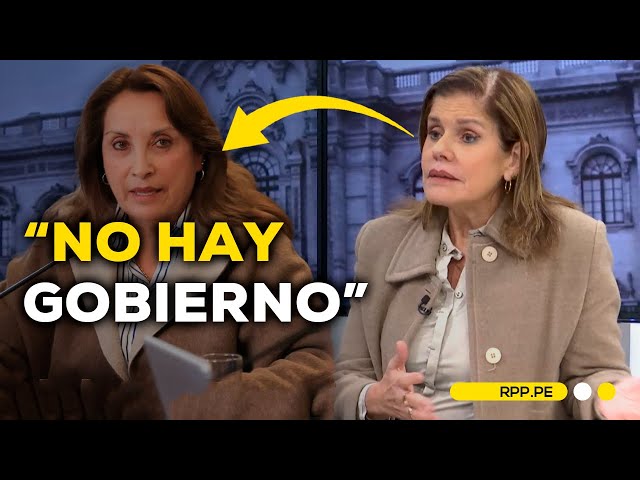 Mercedes Aráoz critica a Dina Boluarte por no responder preguntas de la prensa desde hace meses