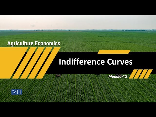 Indifference Curves | Agricultural Economics | ECO608_Topic013