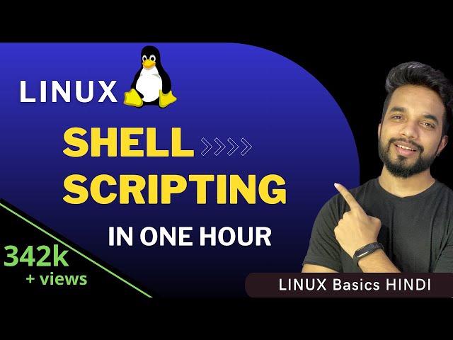 SHELL SCRIPTING Tutorial | Linux Bash Scripting in One Video [HINDI]