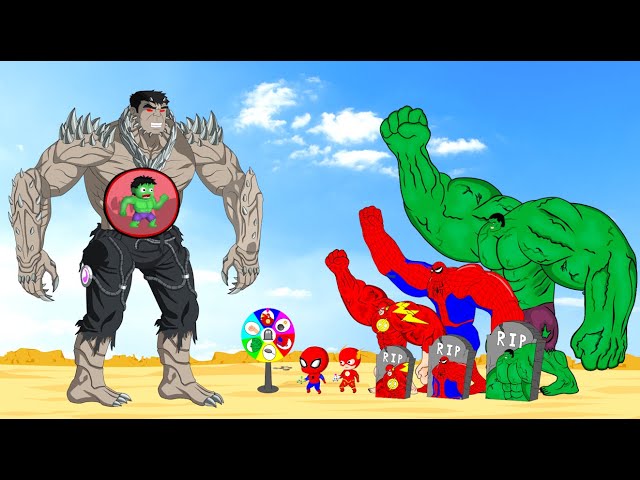 Evolution Of HULK & SPIDERMAN, THE FLASH vs HULK DOOMSDAY : Who Is The King Of Super Heroes?