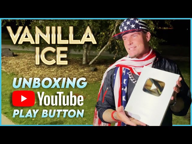 Vanilla Ice Unboxing YouTube PLAY BUTTON Creator Award!