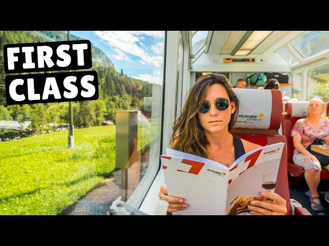 FIRST CLASS GLACIER EXPRESS TRAIN (worth $300 for an 8 hour train ride?)