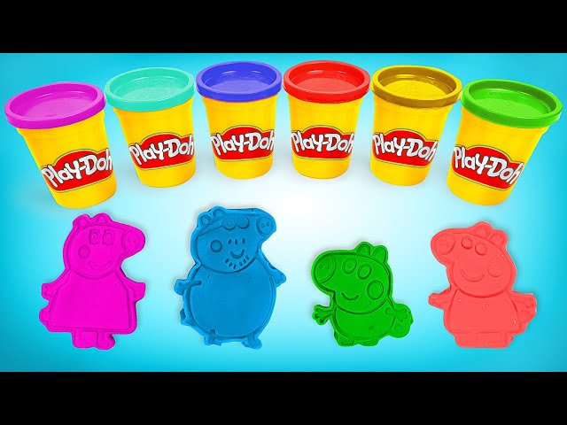 FUN PLAYTIME! Making Peppa Pig's Family from Play Doh 🐷 Learning Numbers & Letters for Kids