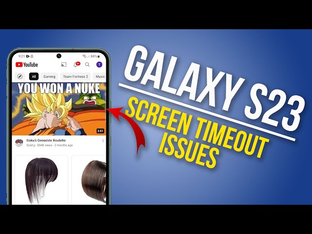 How to Fix Galaxy S23 Screen Timeout Issues
