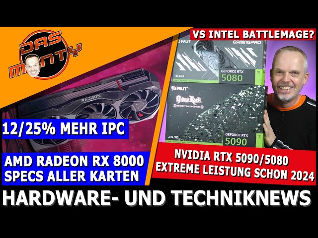 Nvidia RTX 5000 extreme Performance noch 2024 | AMD RX 8000 Specs | Intel Battlemage November | News
