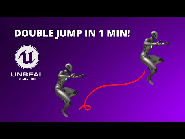 How to Make your Player Double Jump in Unreal Engine 5 in 1 min! - Tutorial