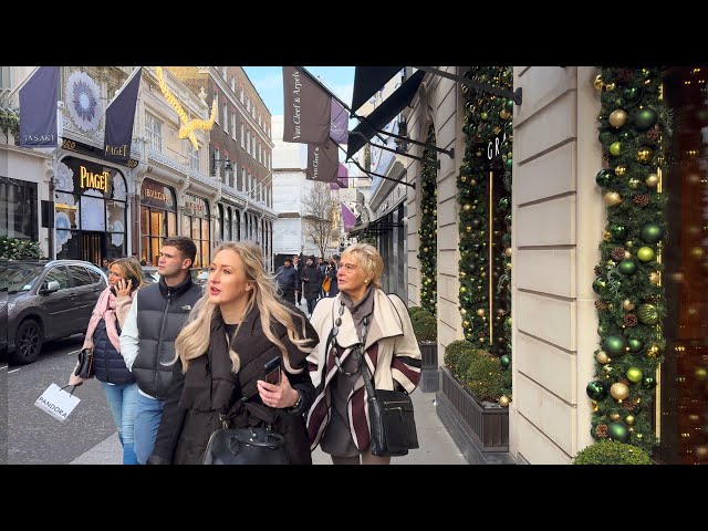 Posh London Streets Christmas Decor - Lifestyles of the Rich & Famous | Mayfair London Walking Tour