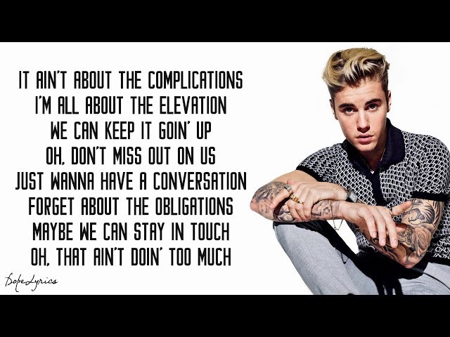 Company - Justin Bieber (Lyrics)