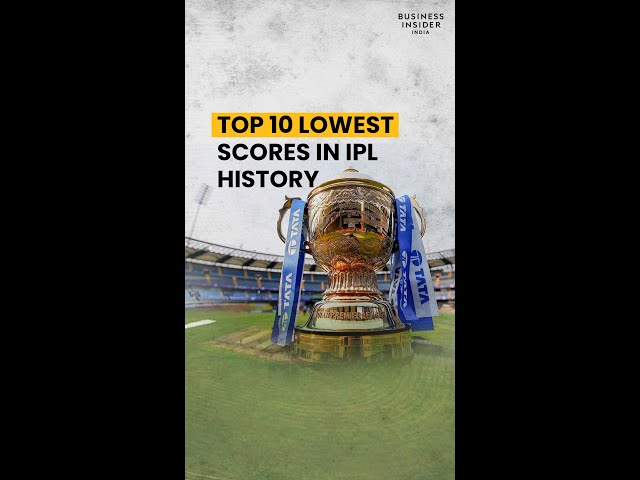 Lowest Scores In IPL History – Rajasthan Royals Joins The List With 59 Runs