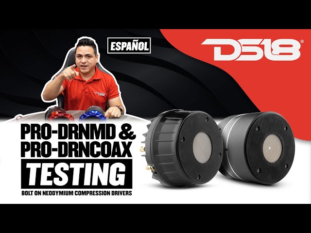 DS18 PRO-DRNMD & DRNCOAX Bolt On Neodymium Compression Driver  (ESPANOL)