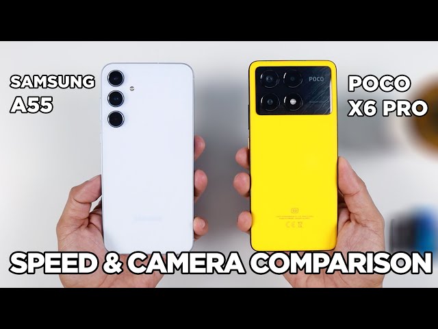 Samsung A55 vs POCO X6 Pro SPEED TEST & CAMERA Comparison | Zeibiz
