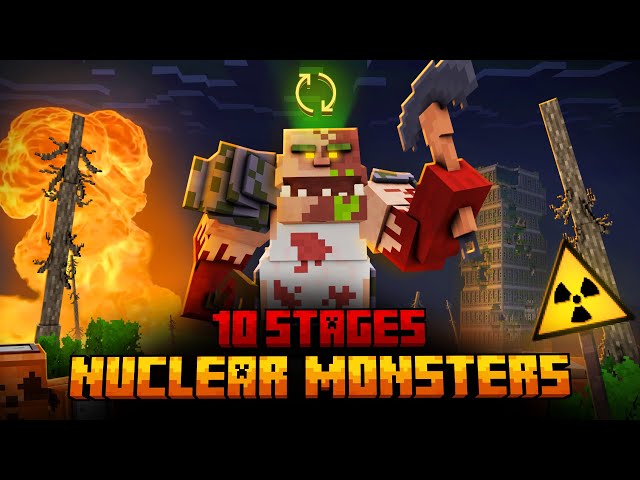 I SURVIVED 10 STAGES OF NUCLEAR MONSTERS IN MINECRAFT!